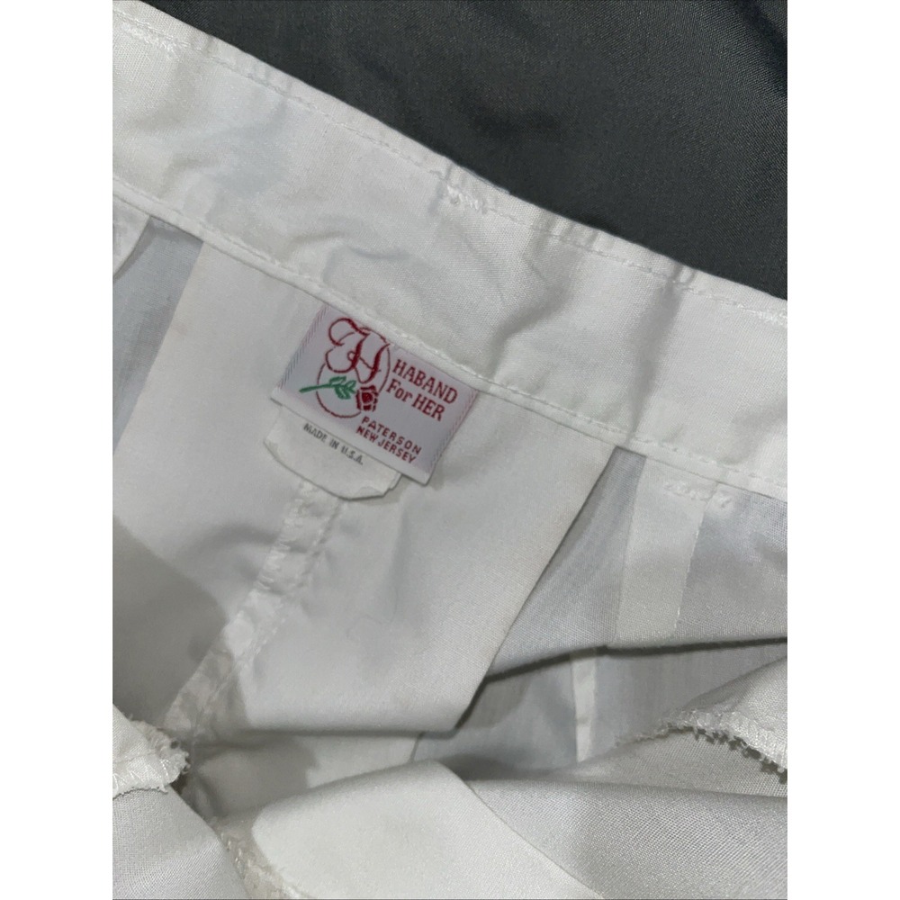 Haband For Her Pants Womens White Wide Leg Culottes Crop Drapey Size 14P Pockets - Picture 7 of 12